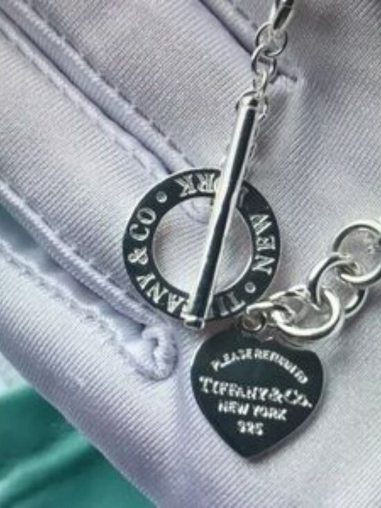 Tiffany & Co. Silver Heart Tag Bracelet - Picture 3 of 5